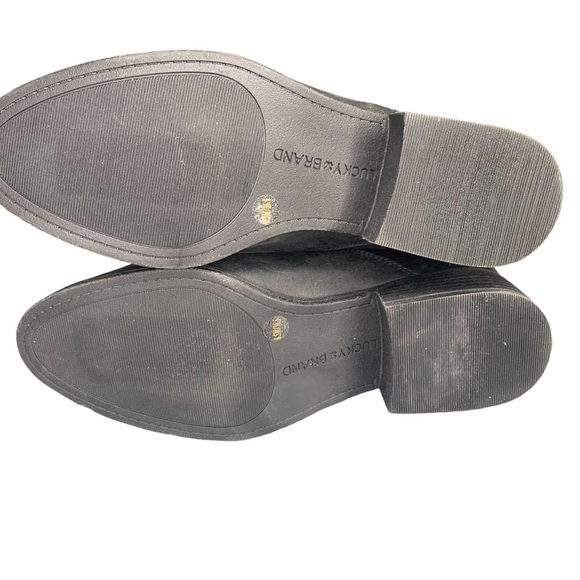 Lucky Brand Women's Lanesha Equestrian Boot Black Size 6.5 - Picture 8 of 9